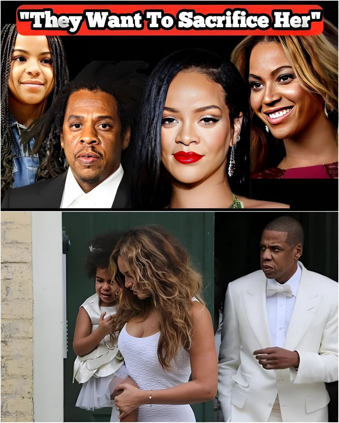 Wow that! Blue Ivy Accidentally Leaks Audio Of Jay-Z And Beyonce Discussing On Sacrificing Rihanna.