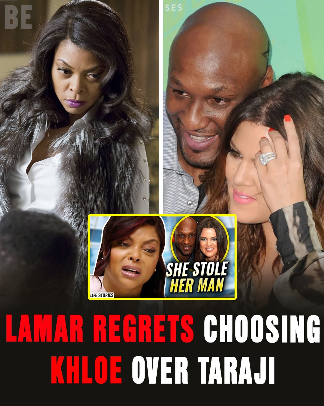 Lamar Odom Regrets Choosing Khloe Kardashian Over Taraji P Henson-be