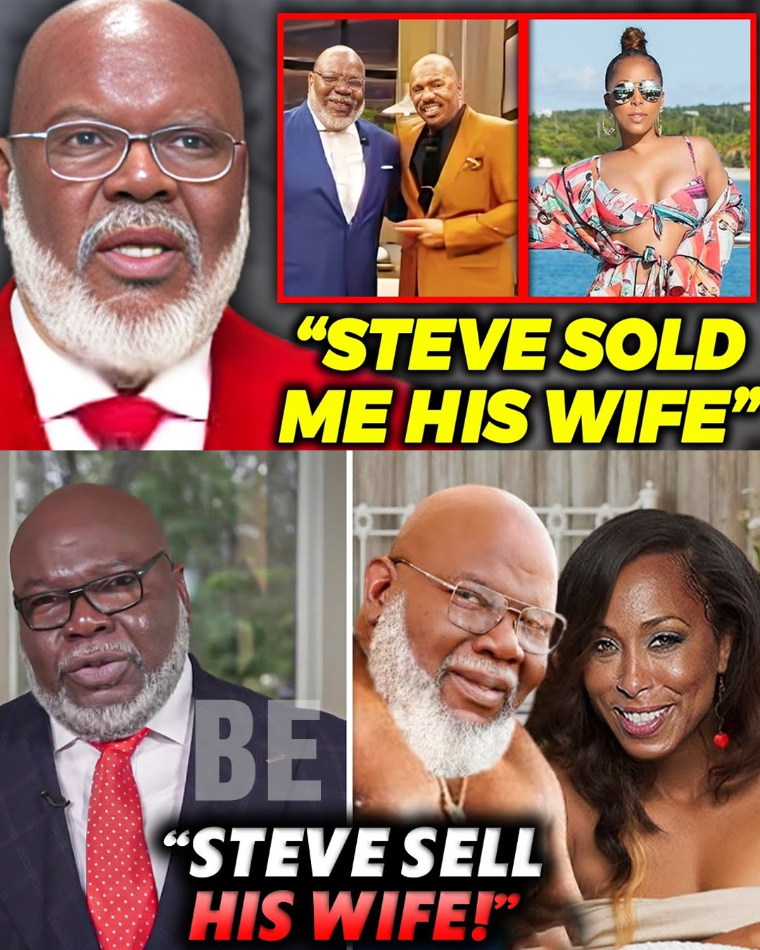 TD Jakes SPILLS On Being Marjorie’s LOVER & Steve Harvey KNOWS!-be