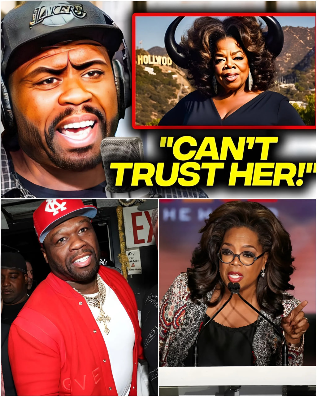 (VIDEO) 50 Cent REVEALS The Shocking Secret Why Oprah Is Hollywood’s Biggest Rat