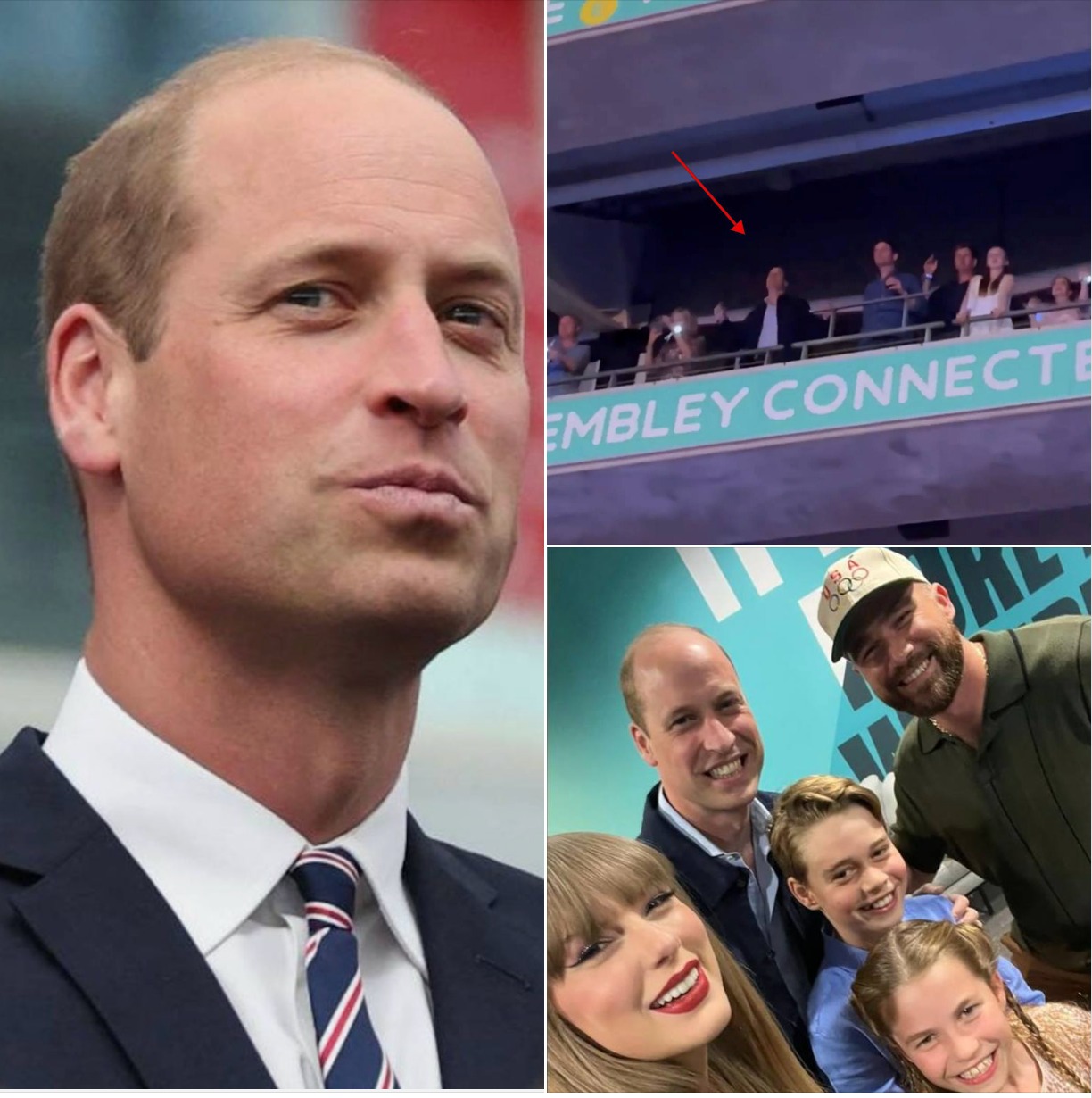 Prince William took his three kids to Taylor Swift’s show at Wembley. What he did there made everyone smile.