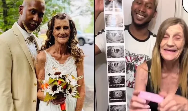 63-Year-Old grandmother & her 26-Year-Old husband are expecting their first baby together