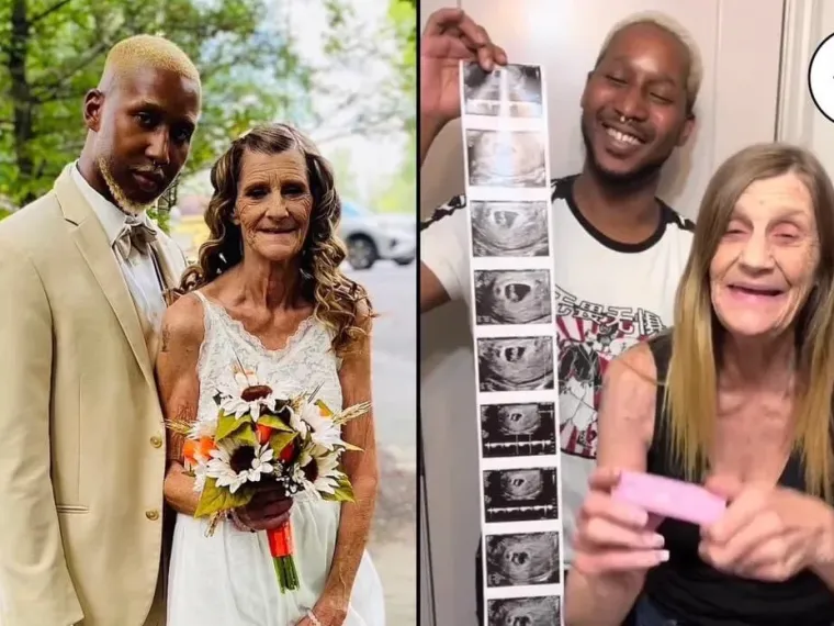 63-Year-Old grandmother & her 26-Year-Old husband are expecting their first baby together