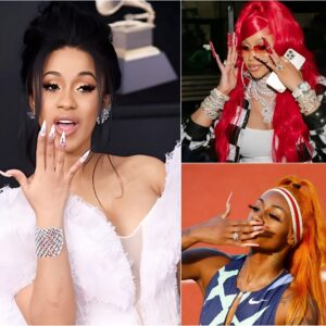 Cardi B and Sha’Carri Richardson dazzle fans with a glamorous duo manicure session