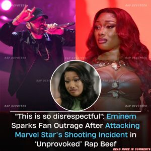 “This is So Disrespectful”: Eminem Ignites Fan Fury After Taking Shots at Marvel Star’s Shooting Incident in ‘Unprovoked’ Rap Feud