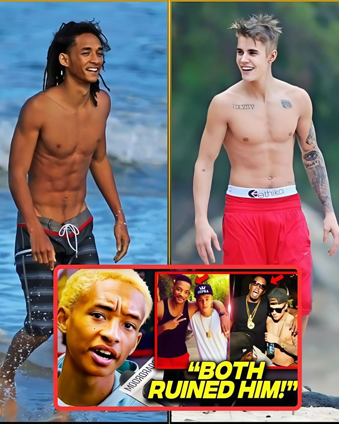 Justin Bieber Gets Closer to Jaden Smith After Esc@ping Diddy Together: Bieber Saved Jaden From B@d Dad – Will S