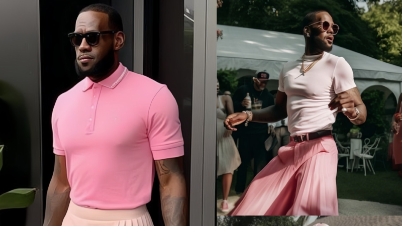 Lebron James Surprises Fans By Transforming Into A “Pink Doll” For A Heartwarming Cause