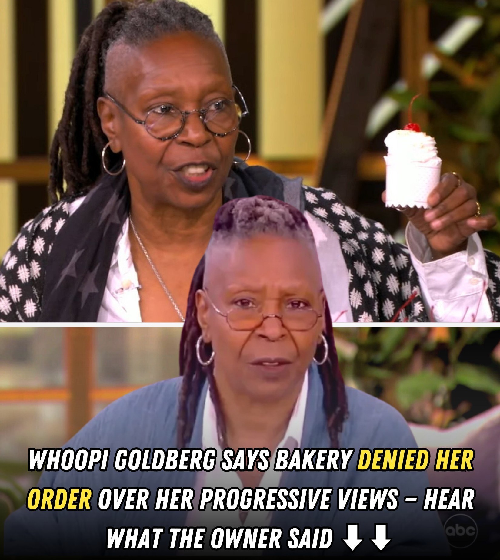 Whoopi Goldberg accuses bakery of denying her order over her views — Hear what the owner said