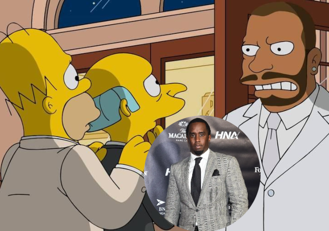 The Simpsons exp0ses Diddy and Beyoncé’s white party?