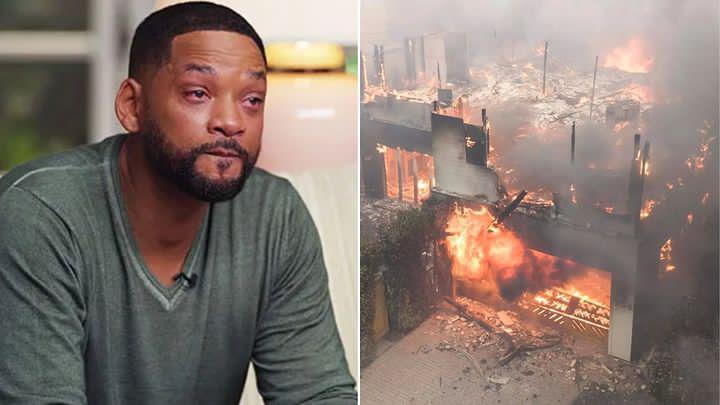 Tragedy strikes Hollywood” Will Smith is “heartbroken” as his $42 million Malibu mansion catches fire and sees his wife and loved ones looking at him with eyes “…” as they try to… see more