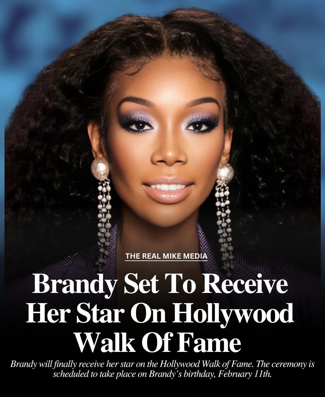 Brandy Set To Receive Her Star On Hollywood Walk Of Fame