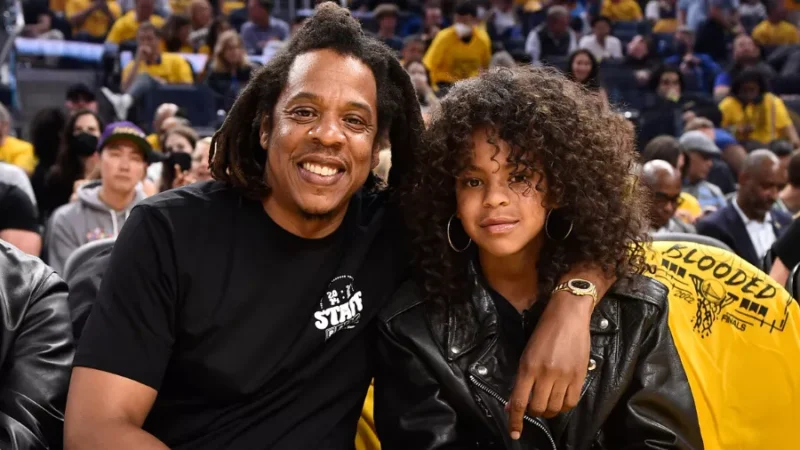 Watch: JAY-Z & Blue Ivy Share A Hilarious #GirlDad Moment At The NBA Finals