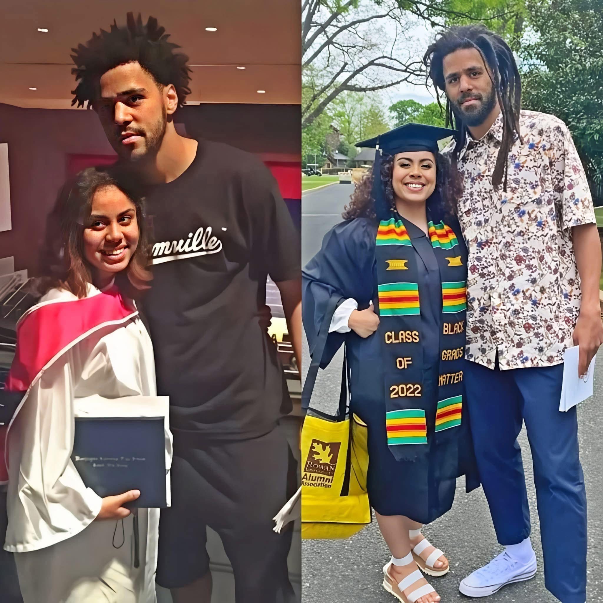 J. Cole Fulfills His Promise to Fan Cierra Bosarge-Fussell, Attends Her College Graduation