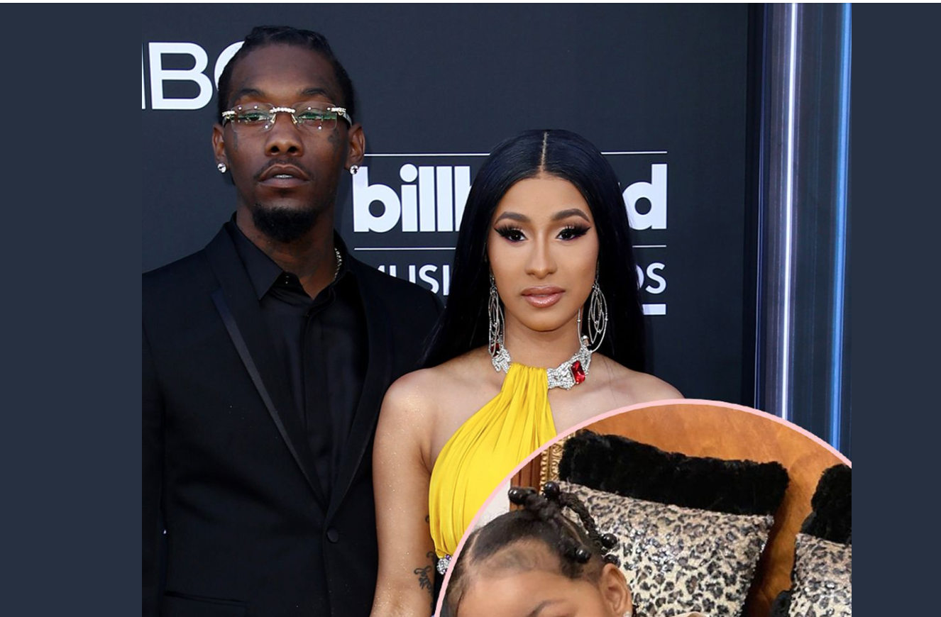 Offset is ever the doting dad as he twins with his three-year-old daughter Kulture Kiari in stylish snaps posted by proud mom Cardi B