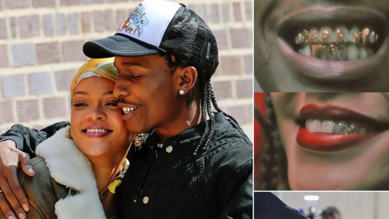 Asap Rocky Proposed To Rihanna Using His Grills To Spell Out “Marry Me,” And Rihanna Responded By Revealing Her Own Grills That Said ” I Do.”