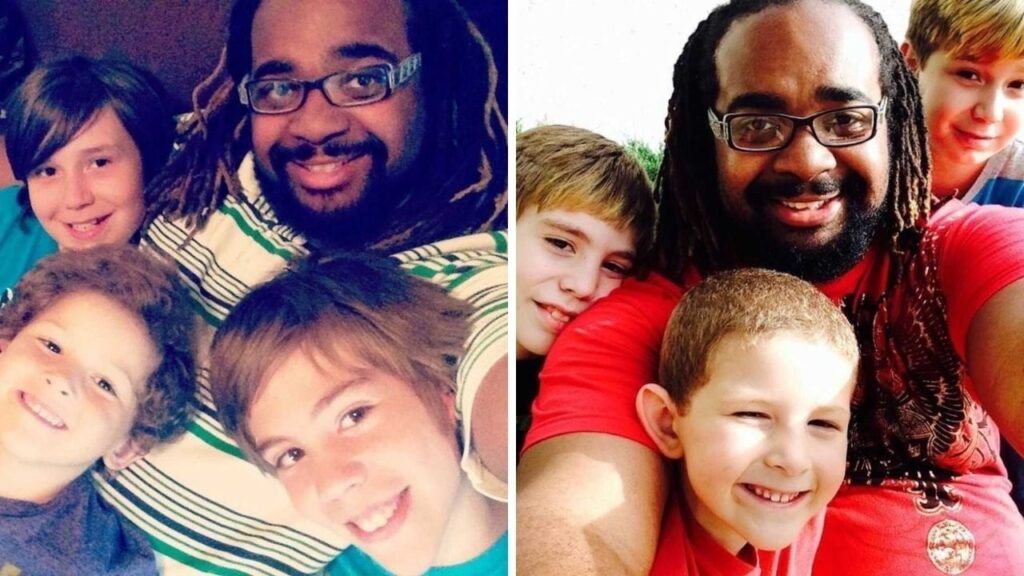 Black Man Raised in Foster Care Becomes a Single Dad When He Adopts 3 White Boys