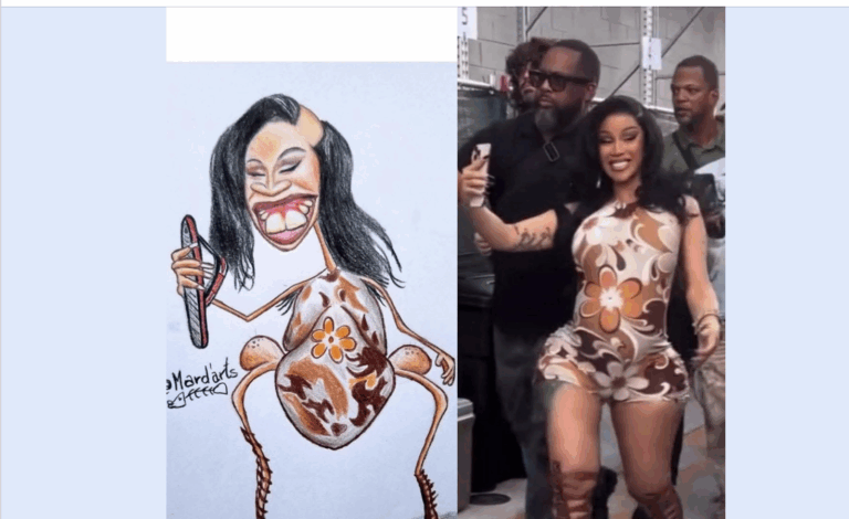 Cardi B’s Reaction to Hilarious Fan Sketch Breaks the Internet — “Omg! I’m gonna call the cops on you!” She Joked After Seeing the Drawing!