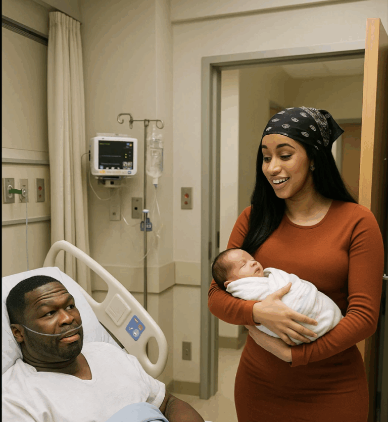 “Cardi B walked into 50 Cent’s hospital room holding a newborn… and his reaction shocked everyone watching.