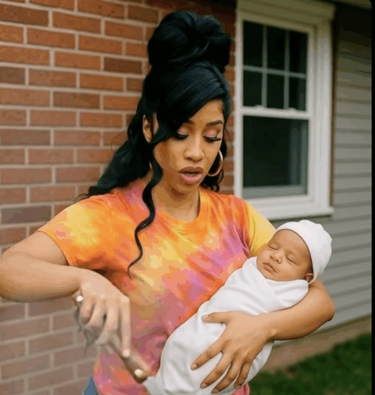Cardi B grilled food with one hand while holding her newborn with calm focus, creating a sweet and funny moment fans adored. Her multitasking energy showed real-life charm and effortless mom strength.