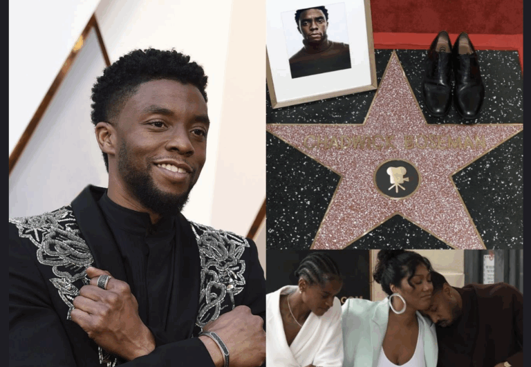 The Black Panther , Chadwick Bossman has finally been honored with a star at the Hollywood Walk of Fame