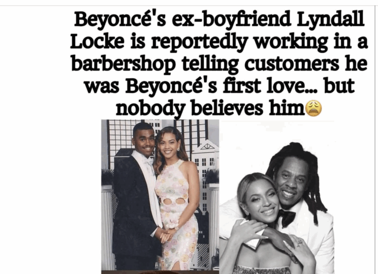 Beyoncé’s Former Boyfriend Lyndall Locke Sparks Internet Laughter After Claiming He Was Her “First Real Love”