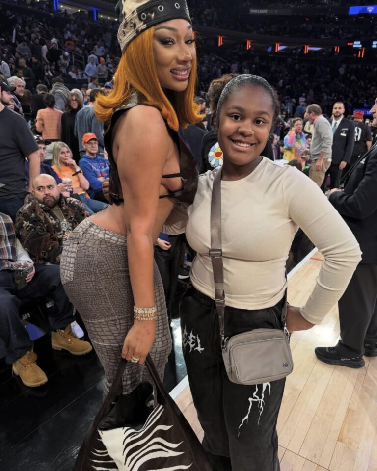 Megan Thee Stallion with Tracy Morgan’s daughter Maven