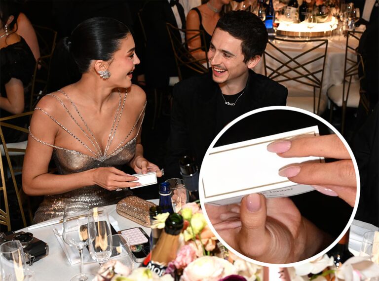 Did Kylie Jenner’s Golden Globes Name Card Have Timothée Chalamet’s Last Name? The Truth