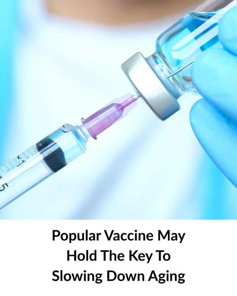 A Widely Used Vaccine May Slow Aging