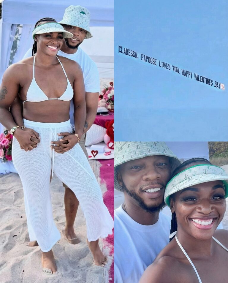 Papoose surprised Claressa Shields with a skywriting message this Valentine’s Day ❤️