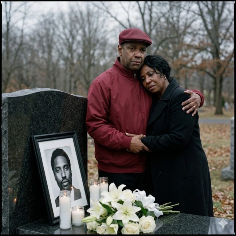 In a Silence Louder Than Any — Denzel Washington and Pauletta Washington Walked Side by Side in an Imagined Farewell to Their Son, John David Washington — Not as Hollywood Icons, but as Two Parents Facing the Unthinkable… 😢