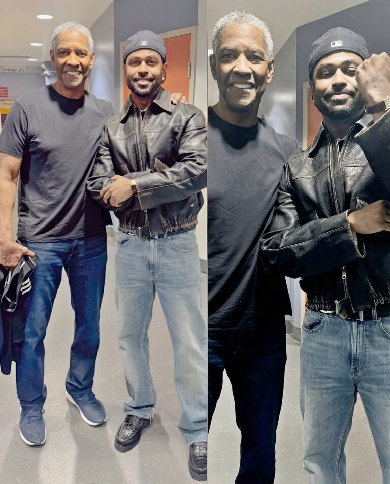 A Moment of Greatness: Big Sean Meets the Iconic Denzel Washington 🔥