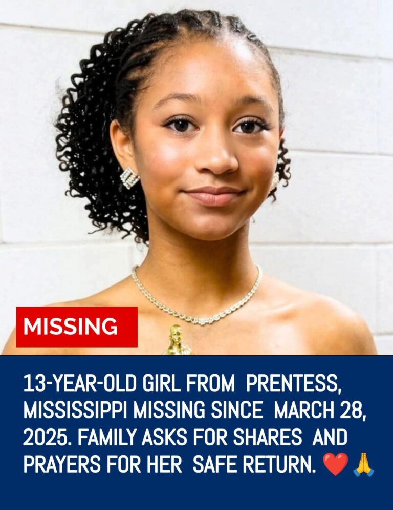 🚨 Urgent Search Underway for Missing 13-Year-Old Ah’Liviara Holmes in Mississippi