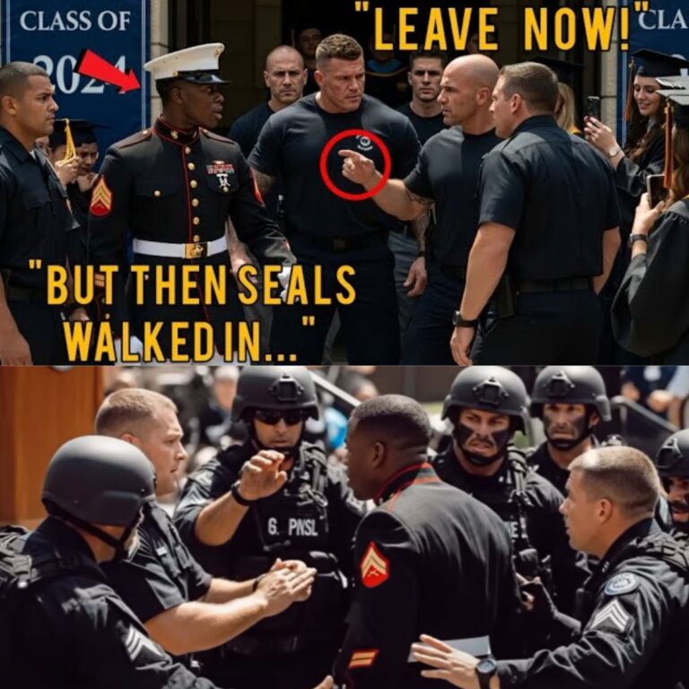 “Guards Told Black Marine to Leave Graduation — 6 SEALs Made Them Regret It Instantly!”