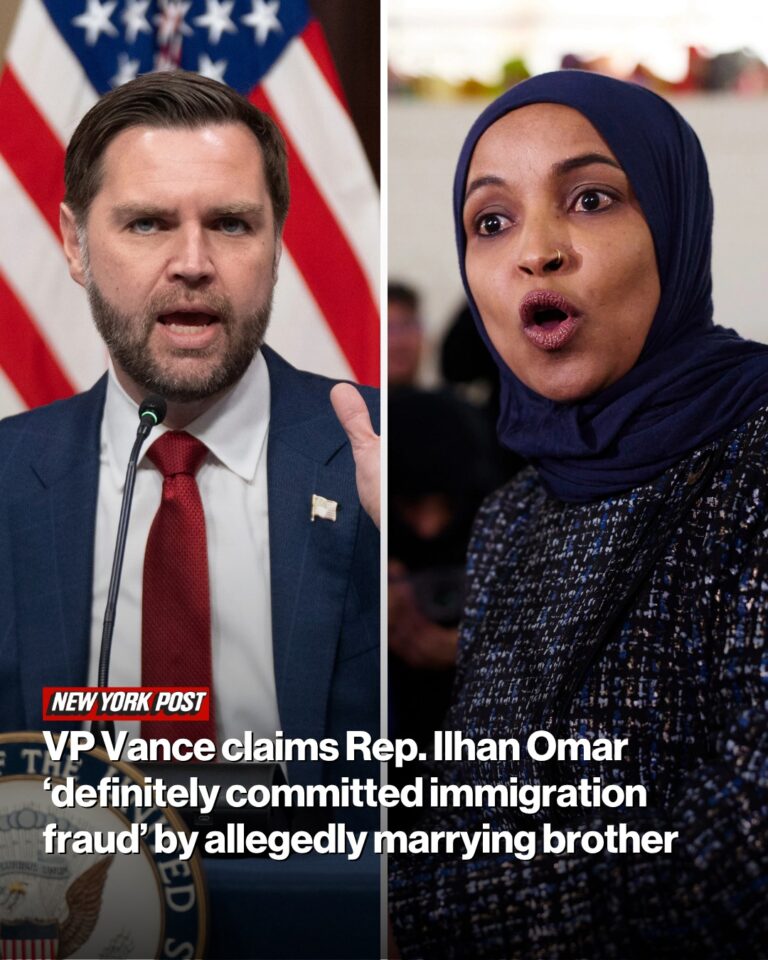 VP Vance claims Rep. Ilhan Omar ‘definitely committed immigration fraud’ by allegedly marrying brother