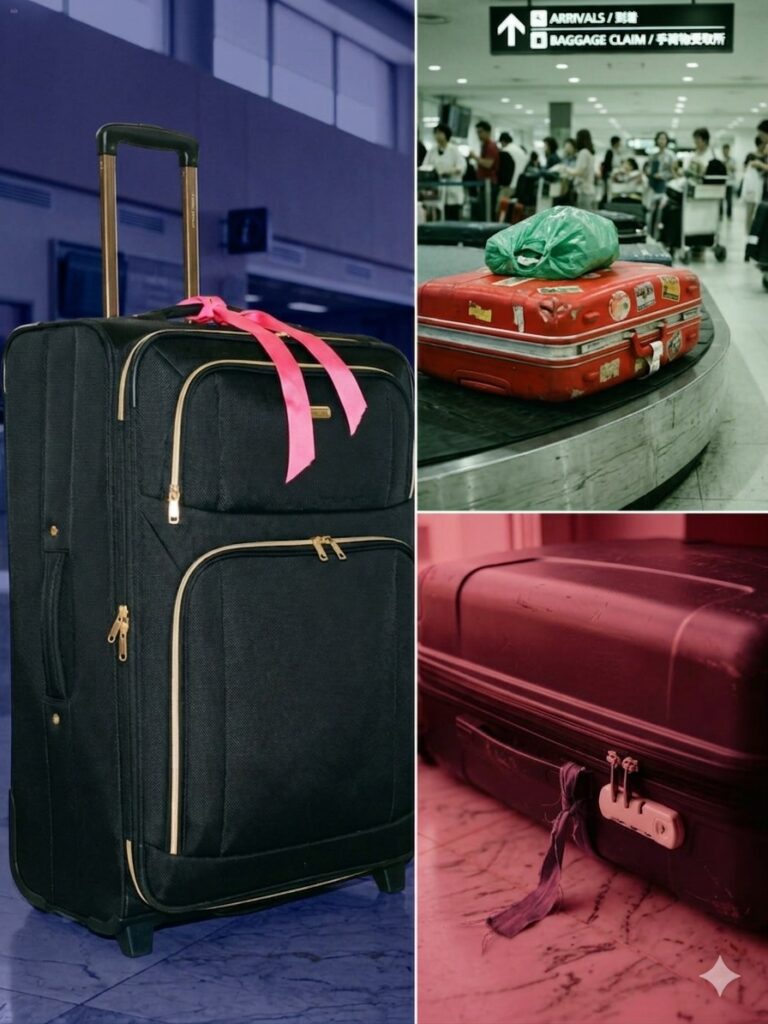 Baggage handler issues warning to anyone who ties a ribbon on their suitcase at the airport I can’t believe I didn’t know this…