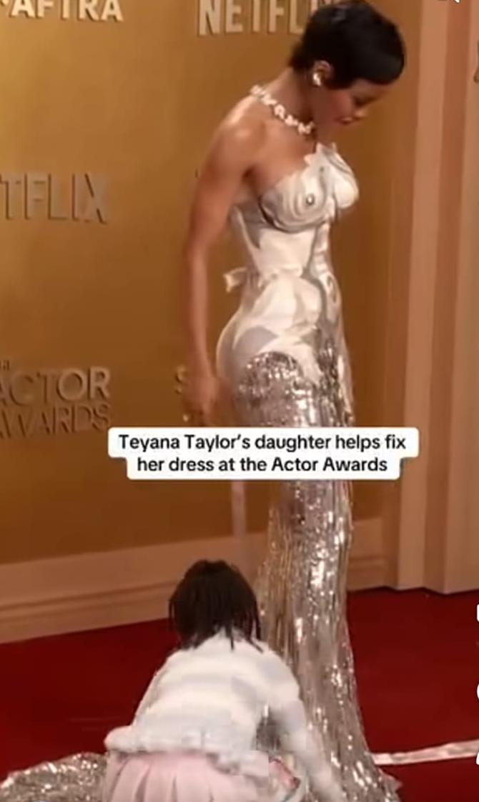 Red Carpet Moment That Stole Hearts: Teyana Taylor and Her Daughter Shine at the Actor Awards ❤️