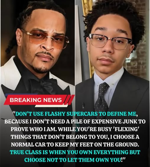 “WHEN HUMILITY IS THE NEW LUXURY”: Rapper T.I.’s son causes a sensation by rejecting supercars and choosing a ‘down-to-earth’ lifestyle, earning admiration from all of Hollywood!