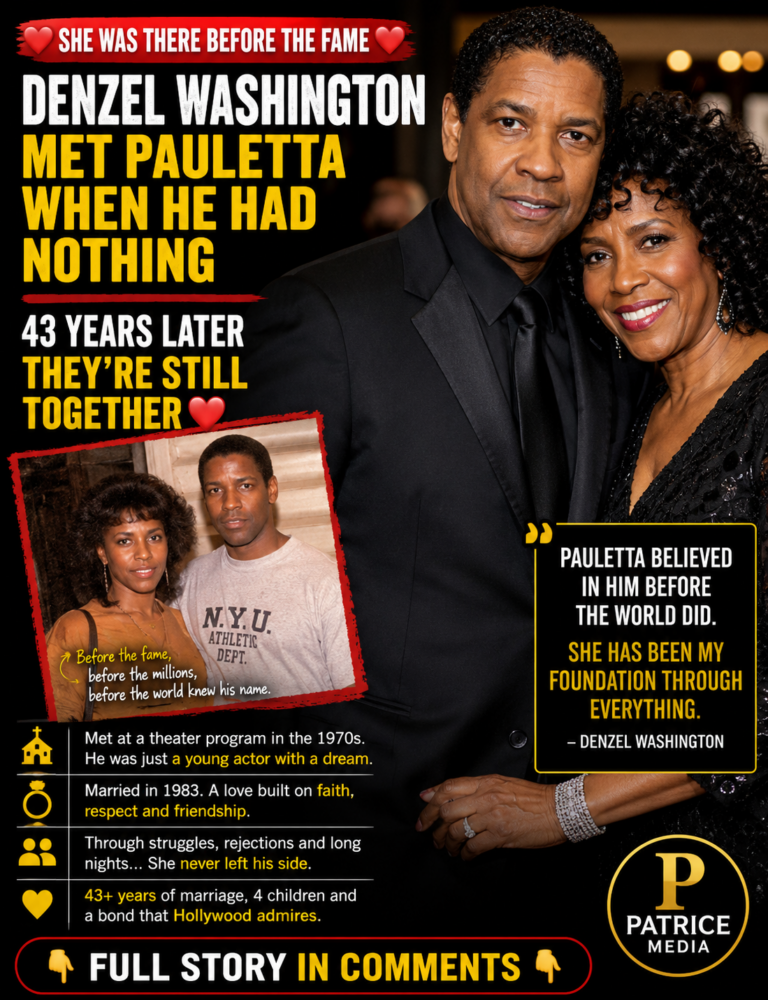Denzel Washington Met Pauletta Before The Fame — More Than Four Decades Later, They’re Still Together