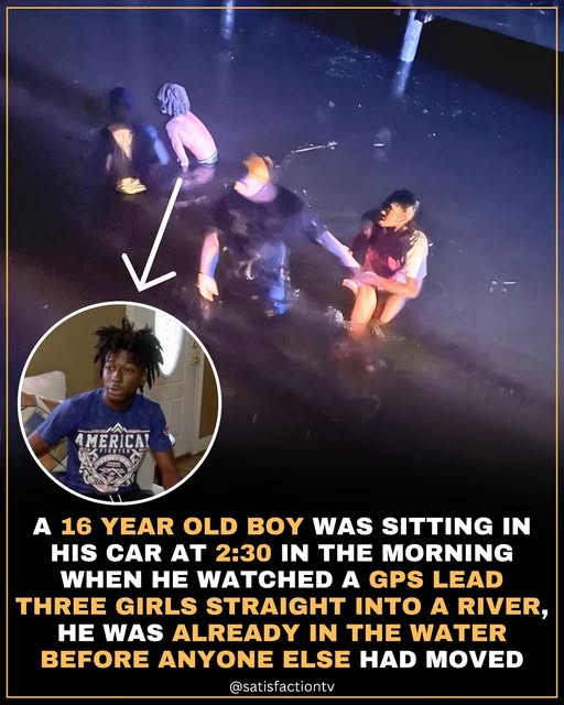 Teen Hero Leaps Into River to Save Strangers After GPS Sends Car Into Water