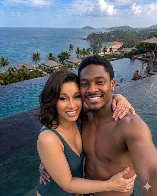 Cardi B Turns Heads on Tropical Getaway as New Vacation Photos Go Viral