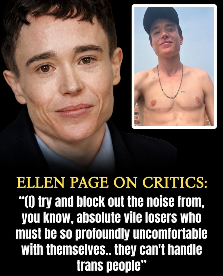 “SELF-ACCEPTANCE IS POWER” Elliot Page Fires Back at Critics With Passionate Defense of the Trans Community