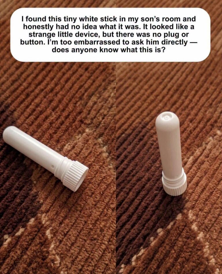 I found this tiny white stick in my son’s room and was too embarrassed to ask him — does anyone know what it is?
