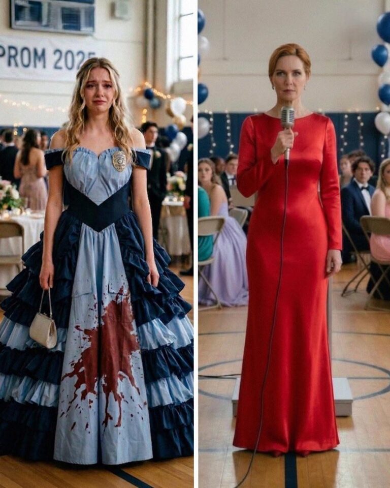 Bully Douses Prom Dress Made from Police Uniform in Punch but Her Mothers Mic Drop Moment Changes Everything