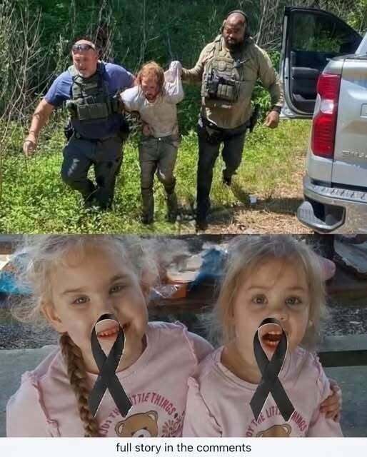 Young man puts both daughters inside the fir… See more