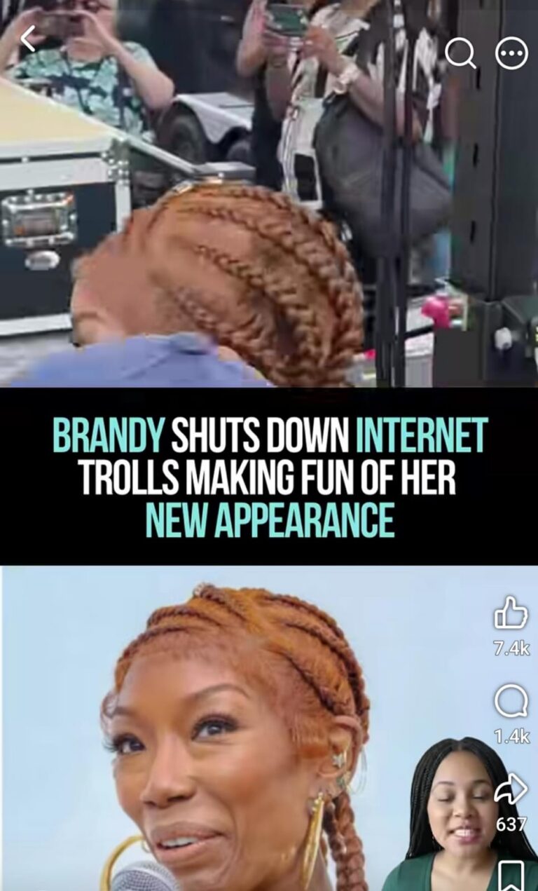 BRANDY FIRES BACK AFTER TROLLS MOCK HER NEW LOOK